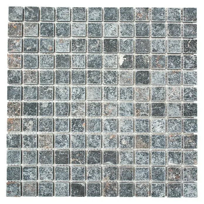 Mosaikfliese XNT 46376 - 30,5 x 30,5 cm, Schwarz, Matt