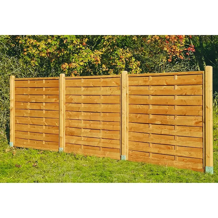 Silvan Vrtna drvena ograda Trier - 180 x 180 cm, Ravni oblik, Boja meda