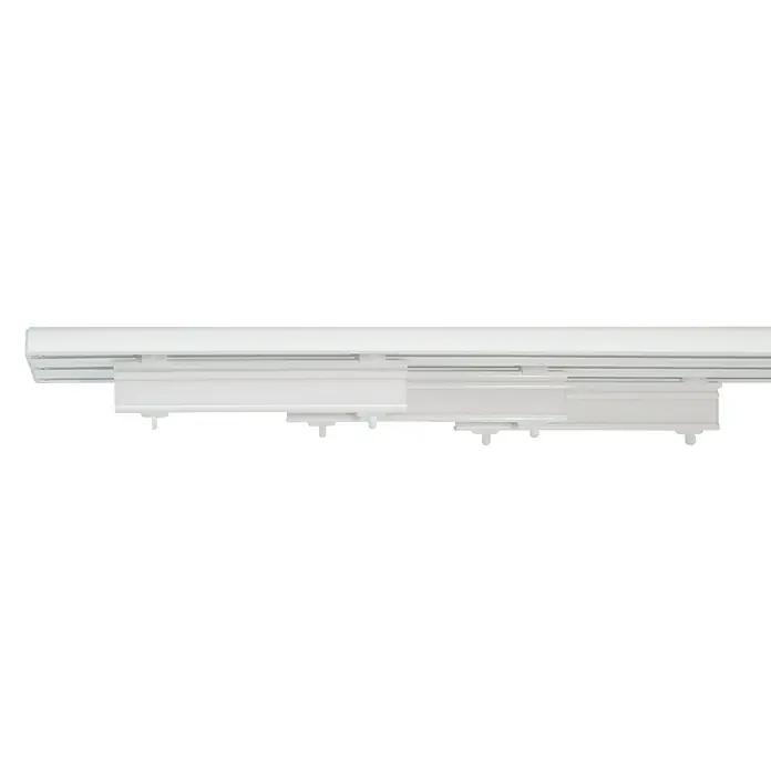 Flächenvorhangschiene - Anzahl Läufe: 3 Stk., Weiß, 160 cm