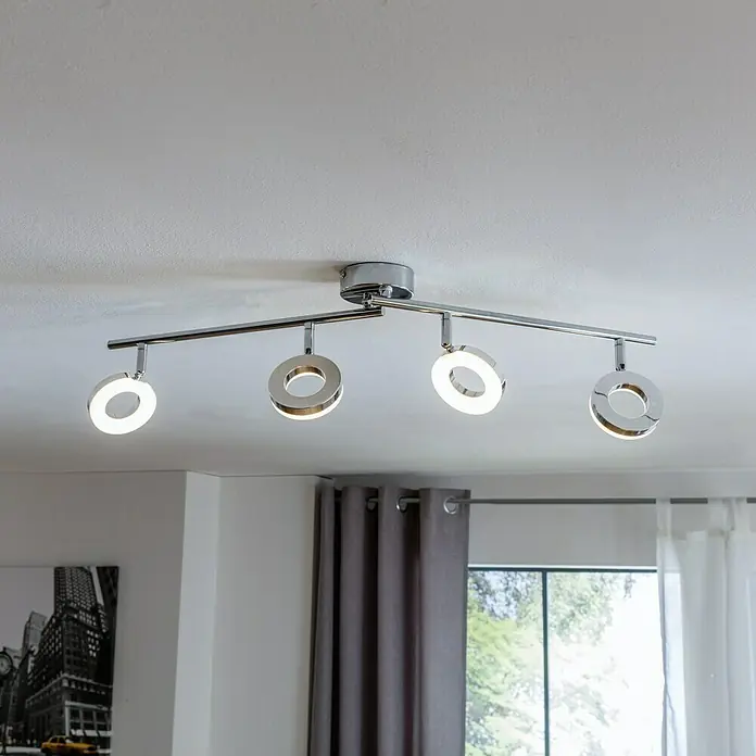 Eglo LED mennyezeti reflektor Oderzo 1 - 15,2 W, Króm, fehér