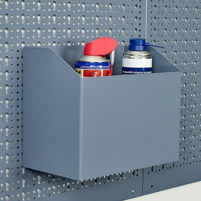 Küpper Caja de almacenaje - Específico para: Panel perforado de lámina de acero Küpper, Carro de taller Küpper 12680, Acero - Vista frontal