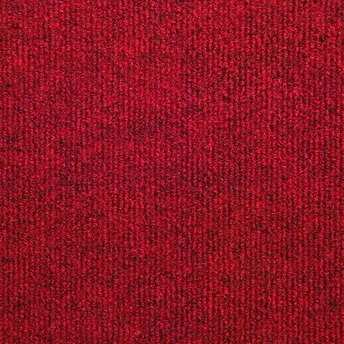 Teppichfliese Rex - Rot, 500 x 500 mm, 100 % Polypropylen (Flor) - Ansicht von oben
