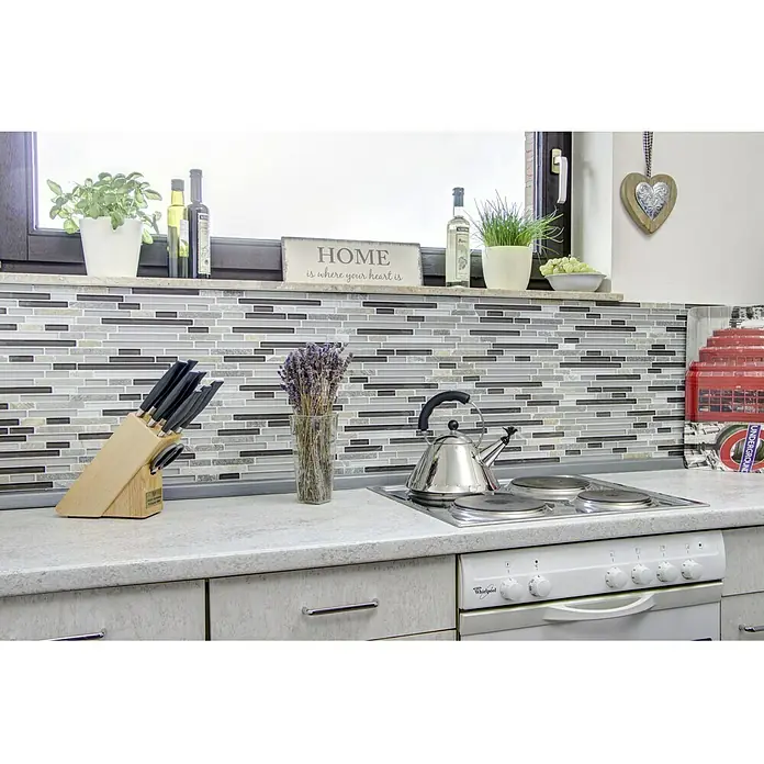 Mosaikfliese Verbund Crystal Mix XCM MV808 - 30 x 30 cm, Grau, Matt - Anwendungsbeispiel