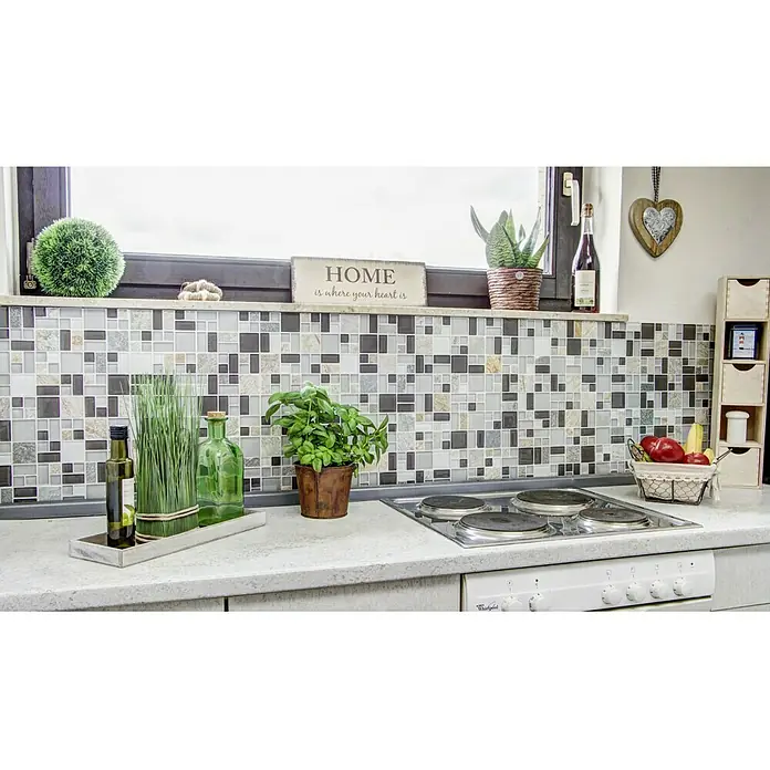 Mosaikfliese Crystal Mix XCM MC619 - 30 x 30 cm, Grau, Matt - Anwendungsbeispiel