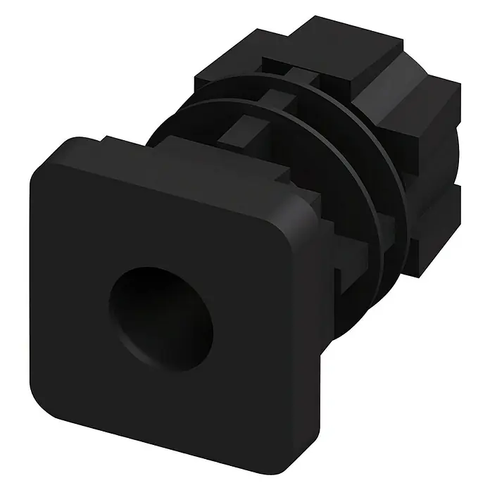 Kantoflex Gewindestopfen - Geeignet für: 23,5 mm Quadrat-Profile, Innengewinde: M10 - Linke Seitenansicht