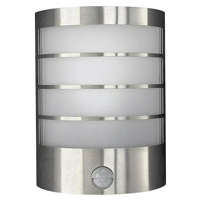 Philips Außenwandleuchte Calgary - 12 W, 235 x 177 x 110 mm, Weiß/Edelstahl, IP44