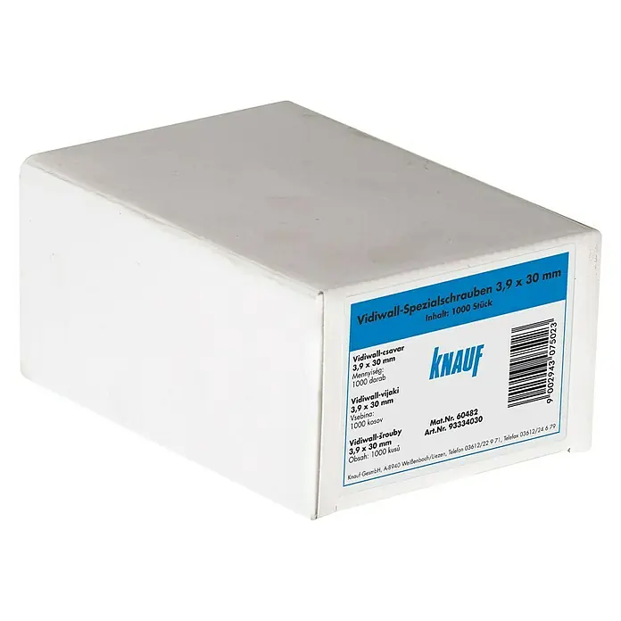 Knauf Vidiwall Schrauben Vidiwall - Durchmesser: 3,9 mm, Länge: 30 mm, 1.000 Stk.