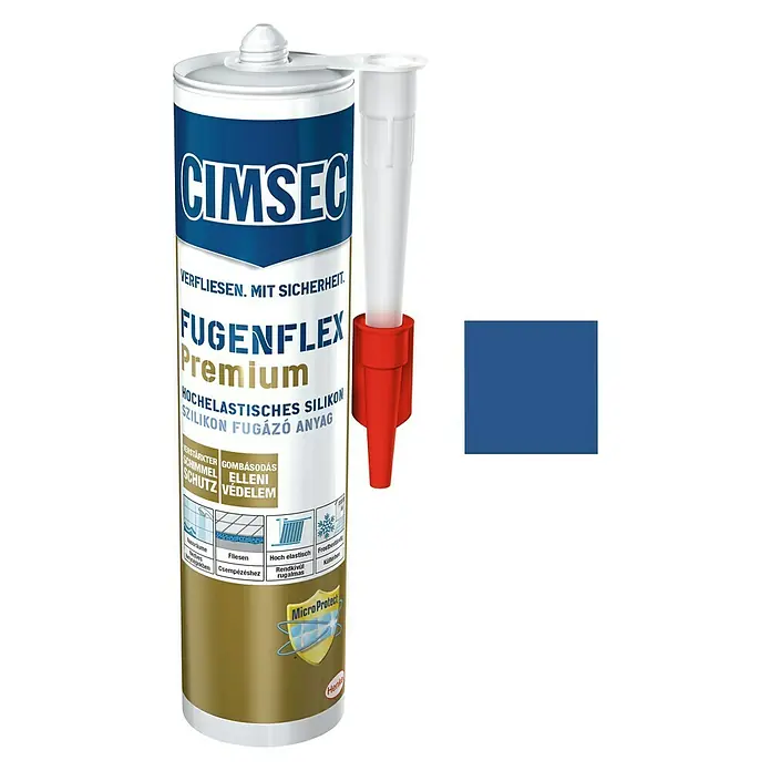 Cimsec Silikon-Fugenmasse Fugenflex Premium - Sorrentoblau, 310 ml