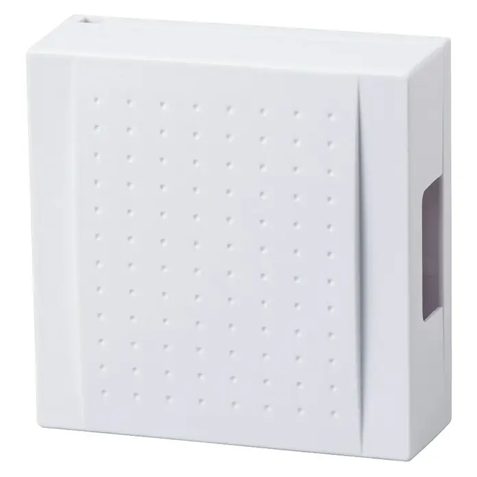 Heidemann 2-Klang-Gong Ceres - L x B x H: 115 x 115 x 40 mm, 82 dB, Weiß, Kunststoff