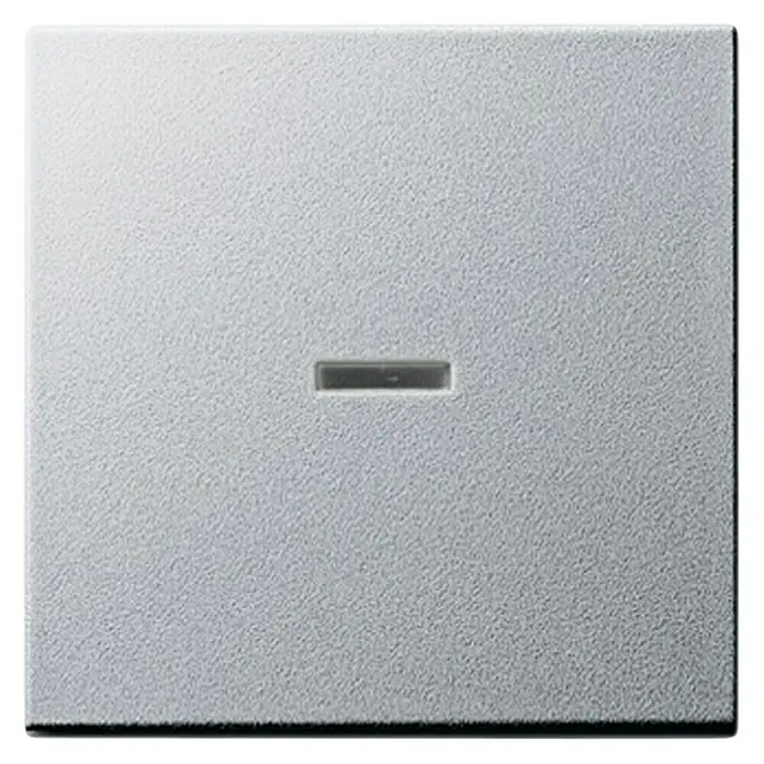 Gira System 55 Kontrollschalterwippe - Aluminium, Kunststoff, IP20, Unterputz - Vorderansicht