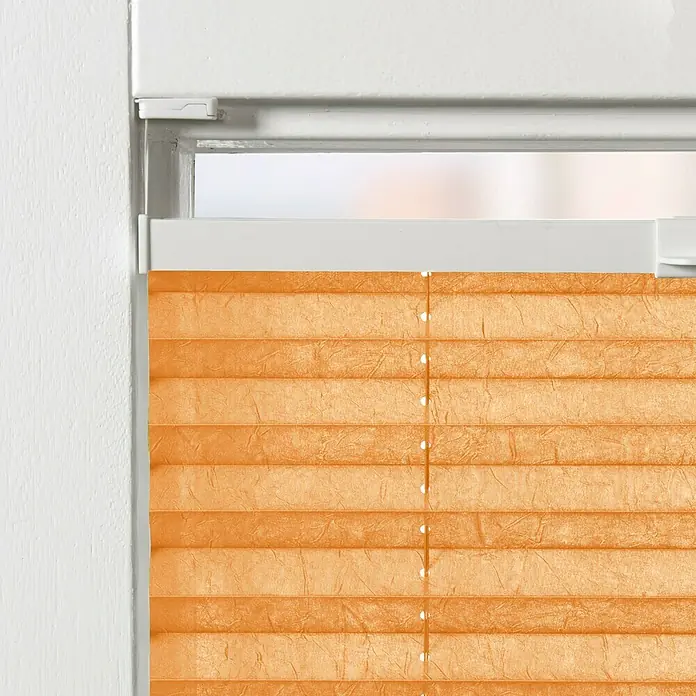 Expo Ambiente Plissee - B x H: 120 x 130 cm, Orange - Detailaufnahme