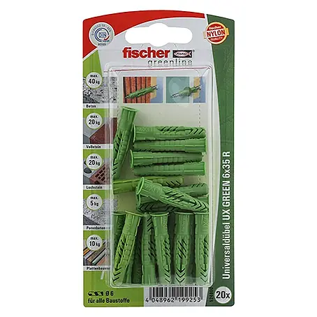 Fischer Greenline Universaldübel UX 6 x 35 R GREEN