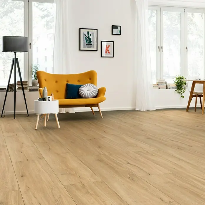 Living by Haro Designboden Eiche Trient Natur - 1.282 x 235 x 6,5 mm, Landhausdiele - Stimmungsaufnahme