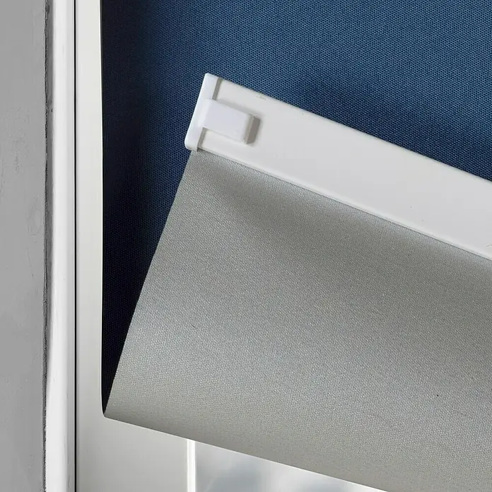 Expo Ambiente Rollo mit Kassette - B x H: 50 x 175 cm, Jeansblau - Detailaufnahme