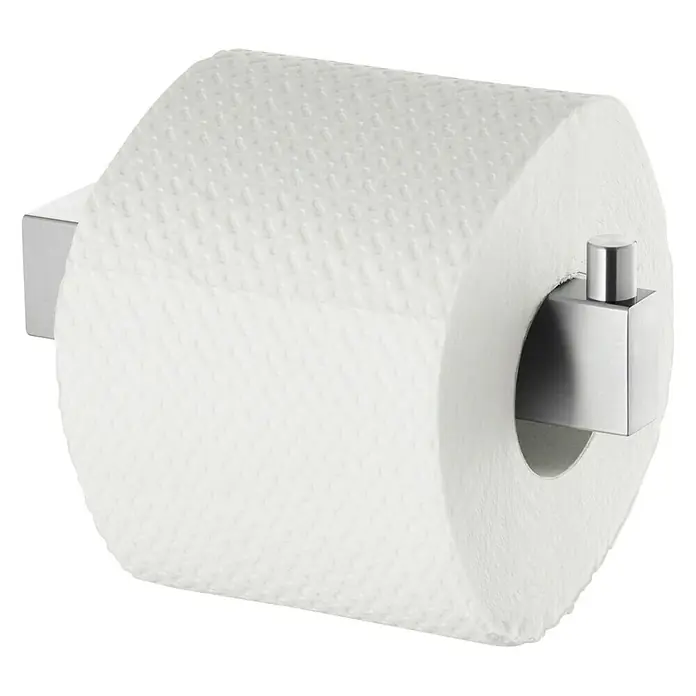Zack Linea Toilettenpapierhalter - Edelstahl, Matt - Vorderansicht