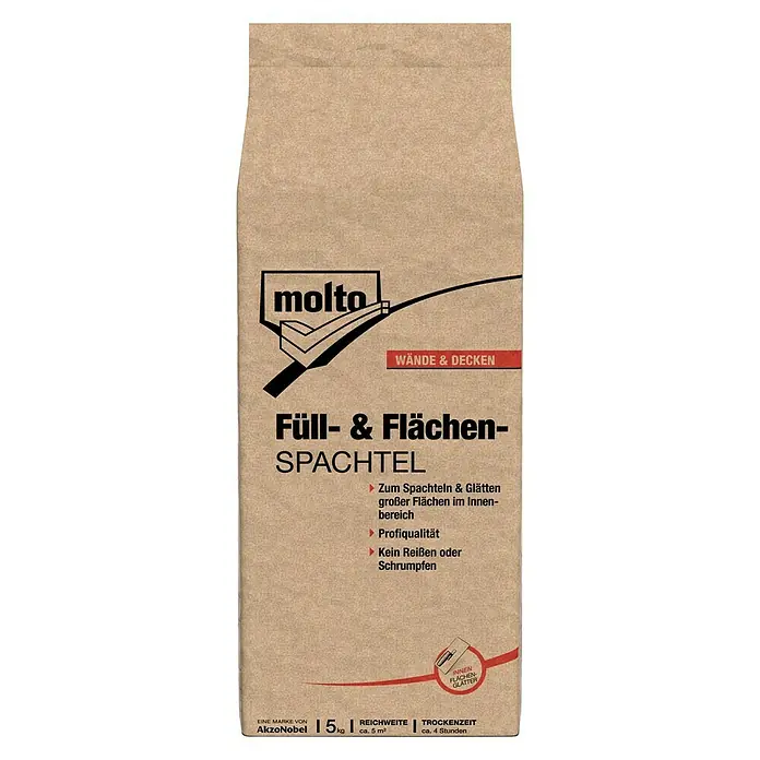 Molto Füllspachtel - 5 kg - Vorderansicht