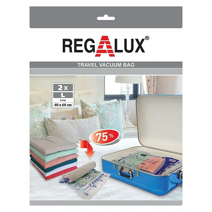 Regalux Komplet vakuumskih okruglih vrećica S - 2 Kom., D x Š: 60 x 40 cm, Prozirno - Pogled sprijeda