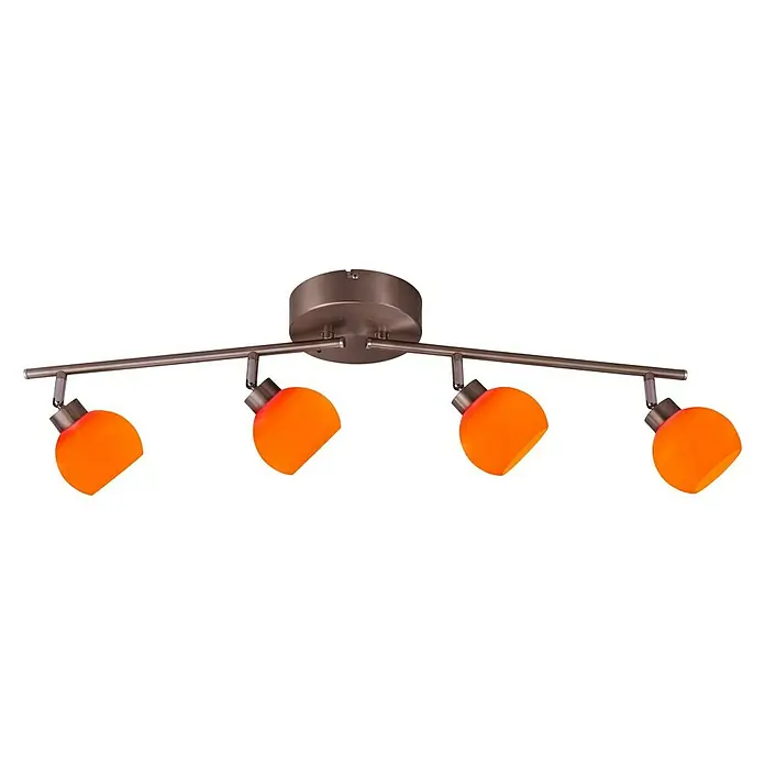 LeuchtenDirekt Lola LED-Deckenstrahler Lotta - 14 W, L x B x H: 92,5 x 22,5 x 20 cm, Stahl, Warmweiß - Ansicht von unten