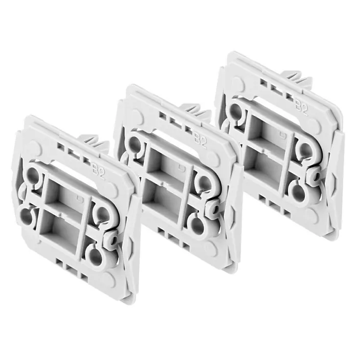 Bosch Smart Home Adapter-Set für Berker B2 - 3 Stk., Kunststoff, Unterputz - Rechte Seitenansicht
