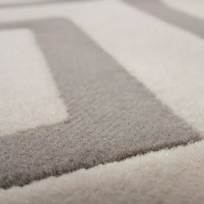 Kayoom Teppich Lina - Taupe, L x B: 300 x 80 cm, 100 % Polypropylen - Detailaufnahme
