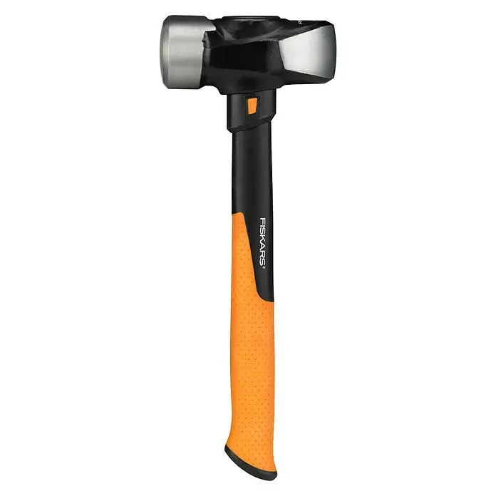 Fiskars Fäustel L - Gewicht Kopf: 1.800 g, Material Stiel: Glasfaserverstärkter Kunststoff (GfK) - Vorderansicht