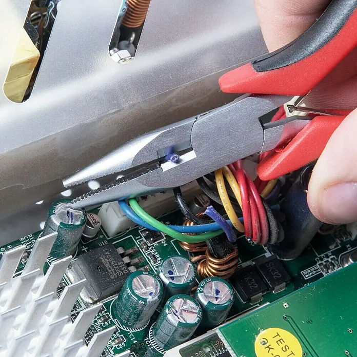 Alicates planos para electrónica - Largo: 120 mm