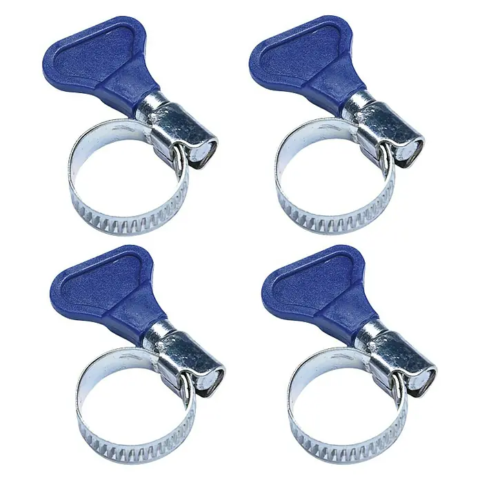 Surtido de abrazaderas para manguera 12 - 20 mm - 4 pzs., Acero inoxidable