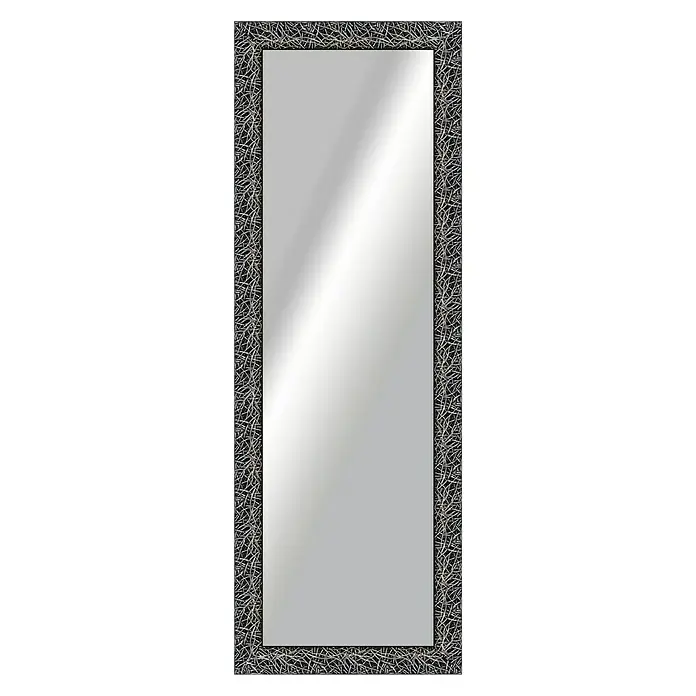 Espejo Espaguet - 52,2 x 152,2 cm, Negro, Plateado