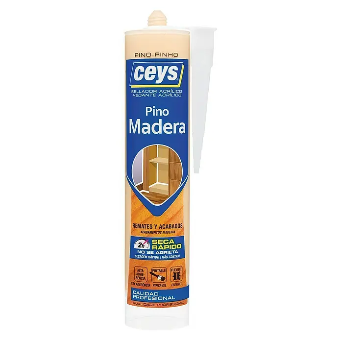 Ceys Sellador para madera cartucho pino - Pino, 280 ml