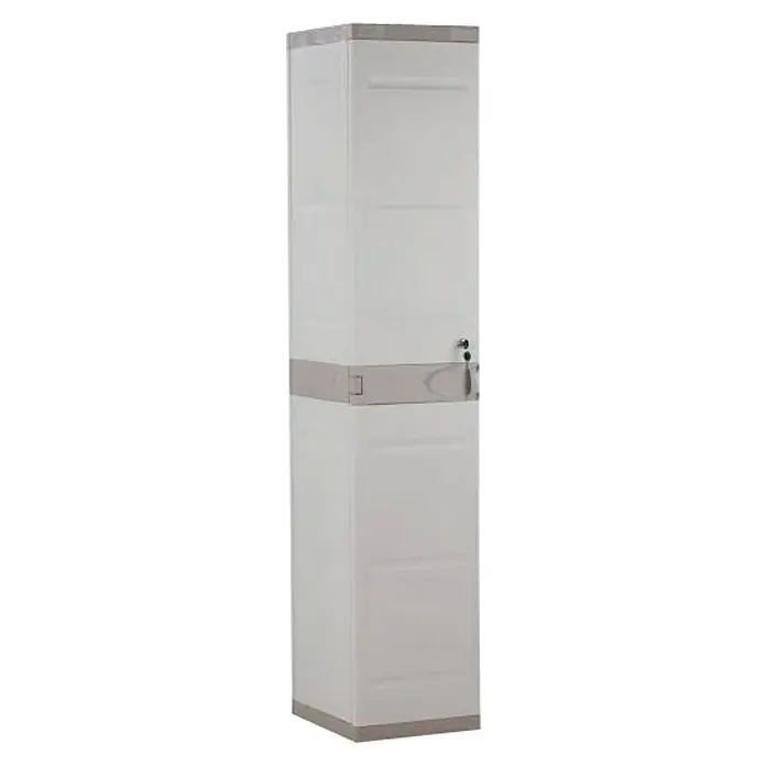 Plastiken Titanium Armario de PVC tipo taquilla - L x An x Al: 44 x 35 x 176 cm, Capacidad de carga: 20 kg/balda, Beige