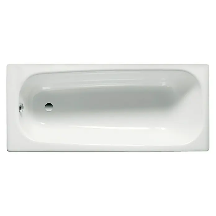 Roca Bañera Contesa - 140 x 70 cm, 141 l, Acero esmaltado, Blanco