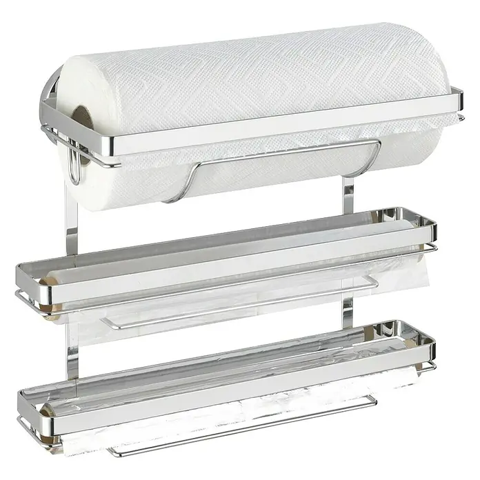 Portarrollos de pared Triple - Cromo