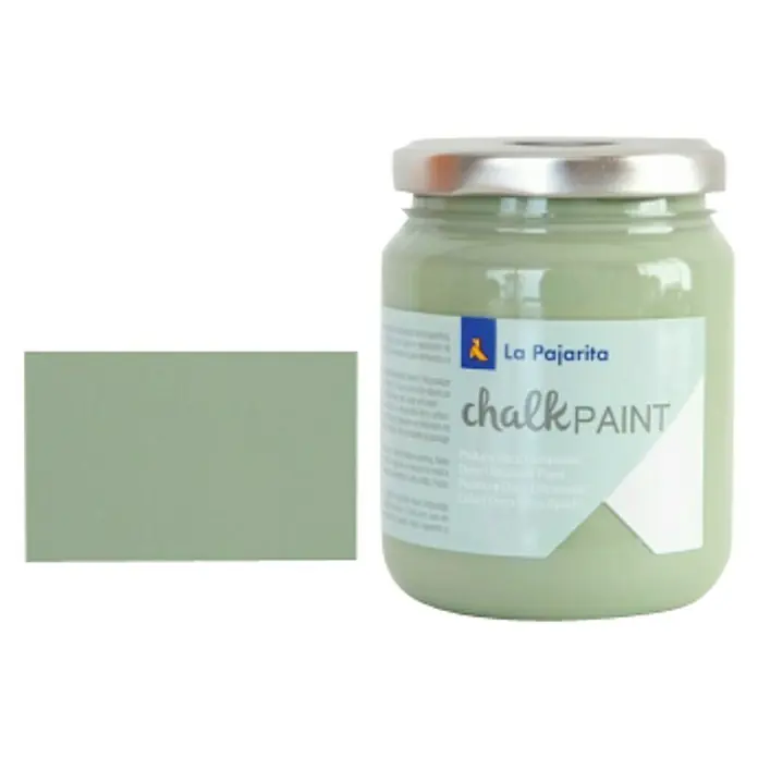 La Pajarita Pintura de tiza Chalk Paint - Verde bambú, 175 ml, Mate