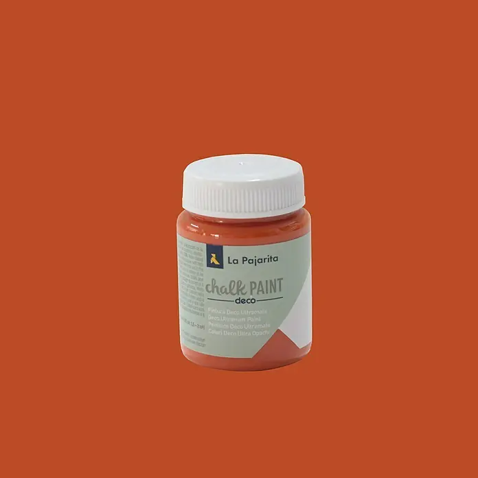La Pajarita Pintura de tiza Chalk Paint - Naranja Nepal, 75 ml, Mate