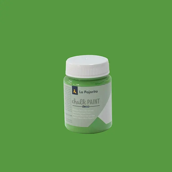 La Pajarita Pintura de tiza Chalk Paint - Albahaca, 75 ml, Mate