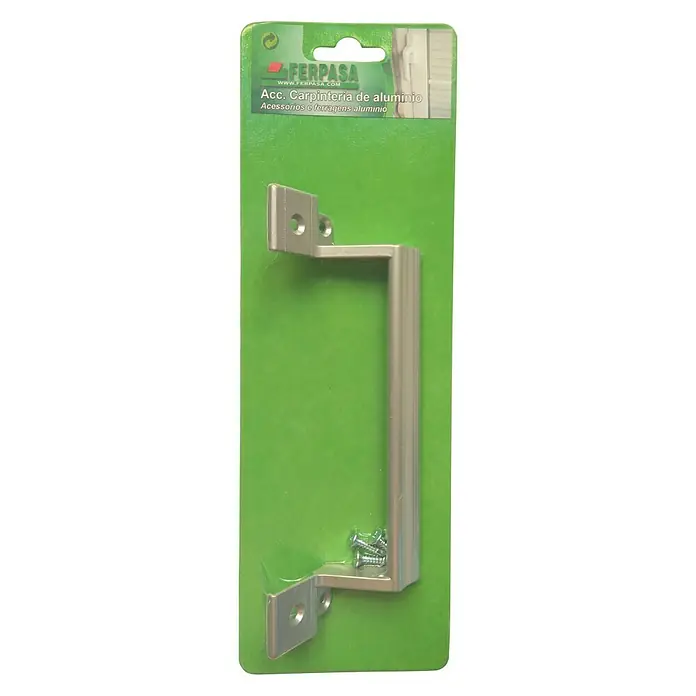 Tirador para puertas - Aluminio, Plateado