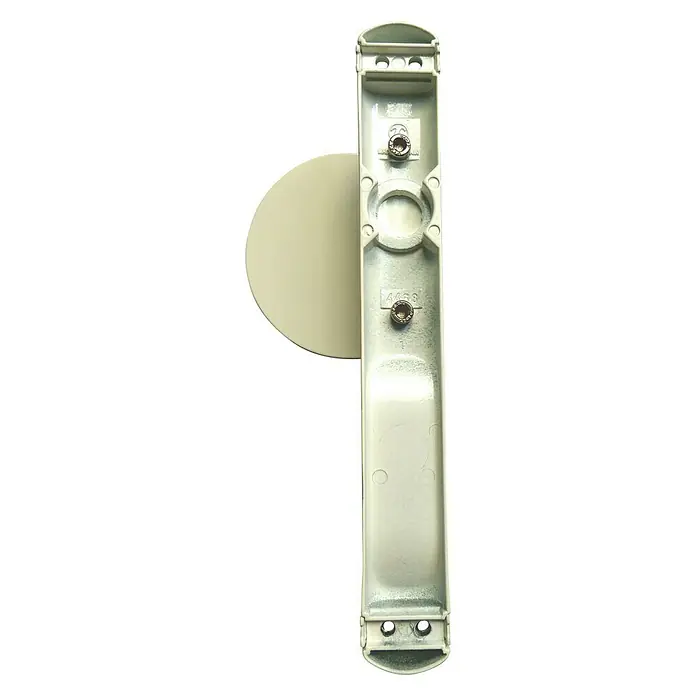 Cerradura para puertas y ventanas con placa - Blanco