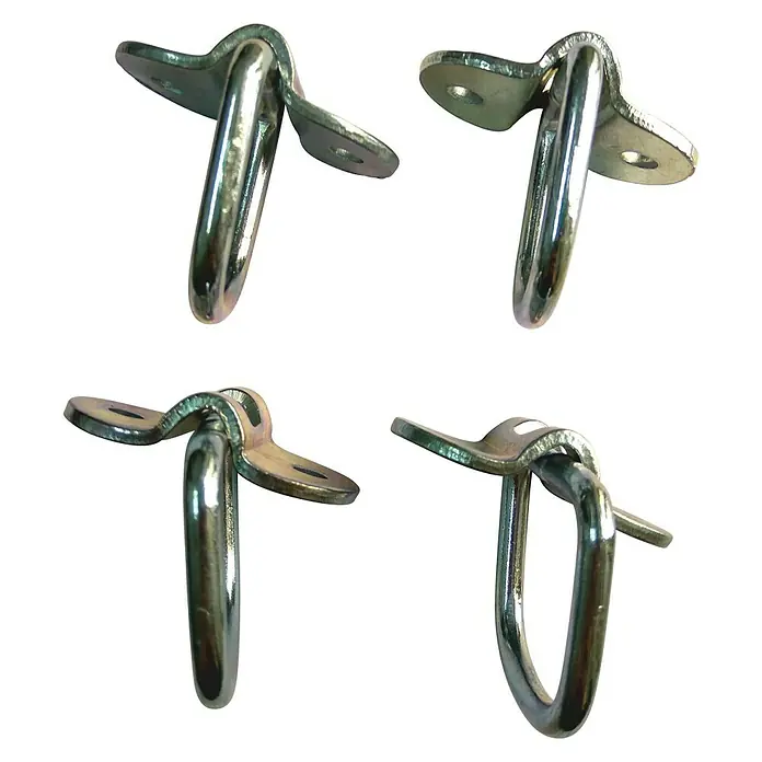 Anilla D para toldos - L x An x Al: 4 x 4 x 4 cm, Acero, 4 uds.