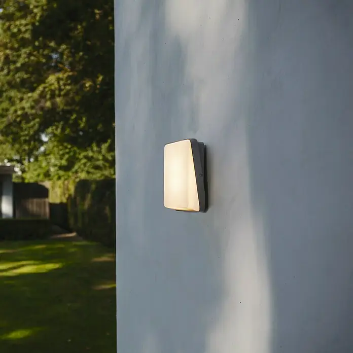 Lutec Aplique exterior LED Even - 15 W, 4,5 cm x 18,5 cm x 19 mm, Gris, IP54