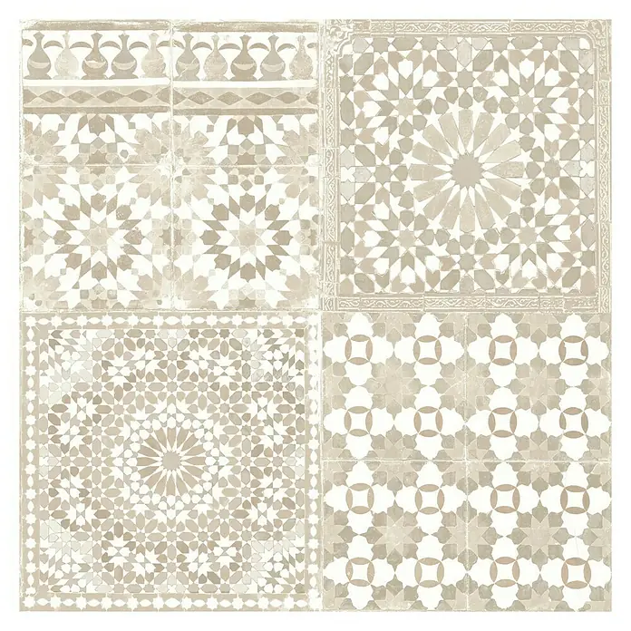 Papel pintado Hidráulico 1 - Beige, 10,05 x 0,53 m