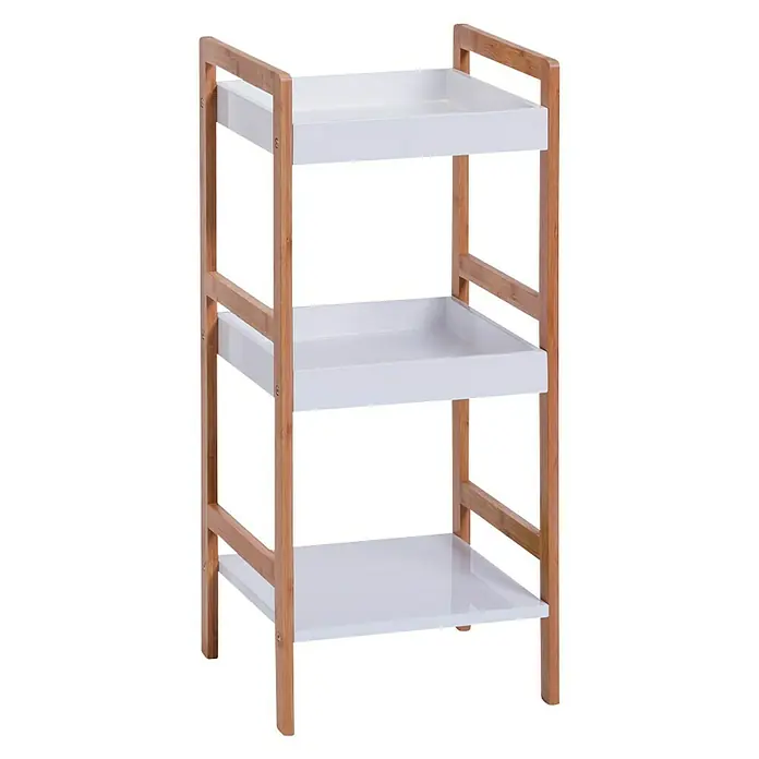 Zeller Present Estantería de baño Bambú - L x An x Al: 33 x 36 x 80 cm, Bambú