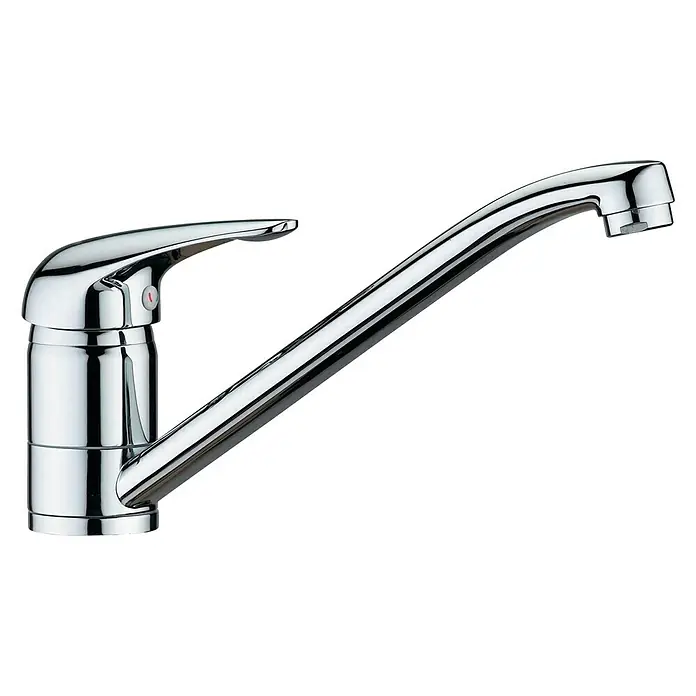 Cosmobath Grifo de cocina Oke - Cromo, Brillante, Caño horizontal