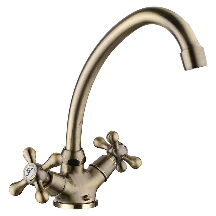 Rousseau Glamour Grifo de lavabo bimando - Bronce
