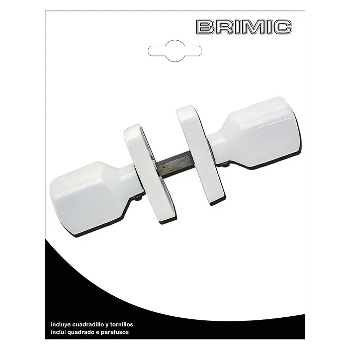 Micel Brimic Pomo para puerta 6807 - L x An x Al: 39 x 29 x 80 mm, Aluminio, Blanco