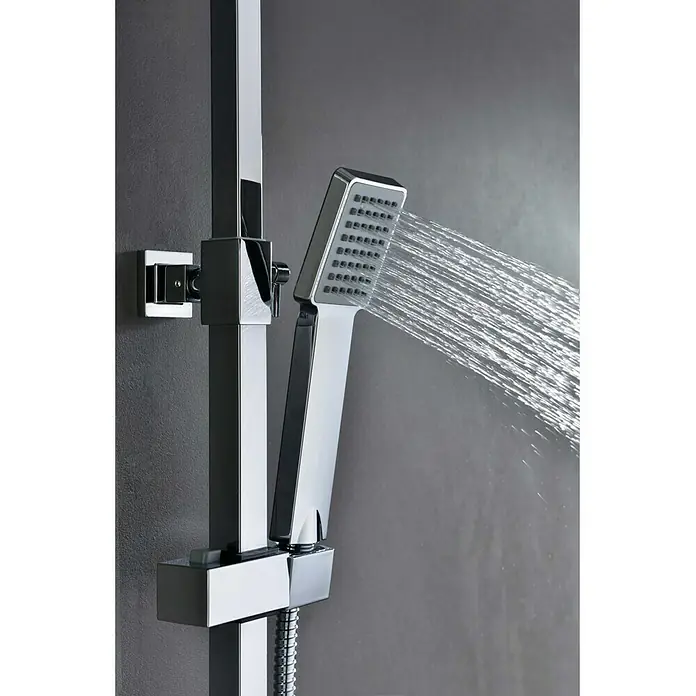Imex Sistema de ducha Vigo - Con grifo termostático, Número de tipos de chorro: 1 ud., Cromo
