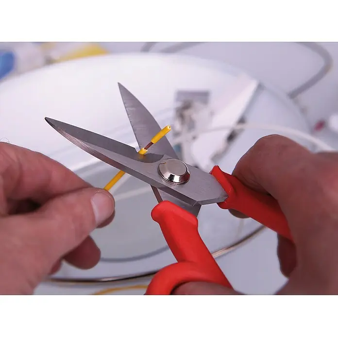 Super Ego Tijeras de trabajo para electricistas - Longitud de corte: 42 mm, Largo: 14,4 cm