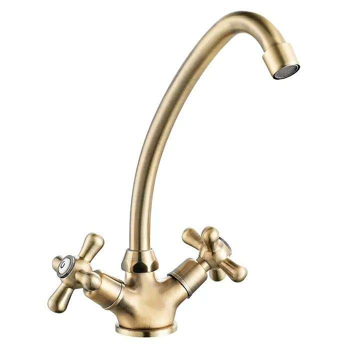 Rousseau Retrosol Grifo de cocina - Bronce, Cepillado