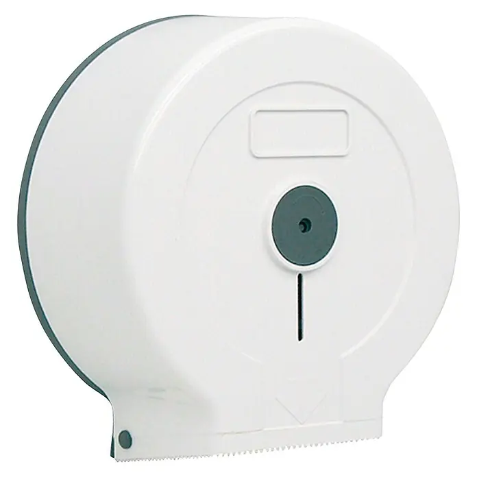 Dispensador de papel higiénico industrial - An x Al: 26 x 28 cm, Blanco/gris