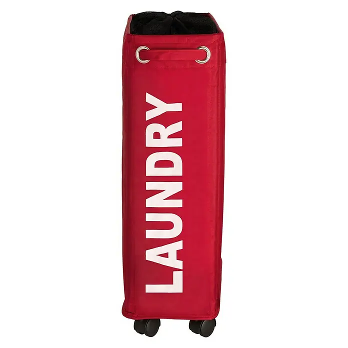Wenko Cesta para la ropa Corno - L x An x Al: 40 x 18,5 x 60 cm, Rojo