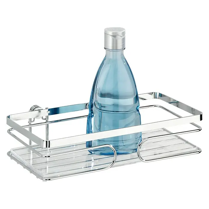 Wenko Cesta de baño Premium - L x An x Al: 13,5 x 24 x 6,5 cm, Acero inoxidable